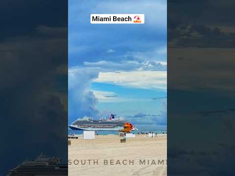 Miami Beach Florida #miami #miamibeach #beachvibes🌊 #florida