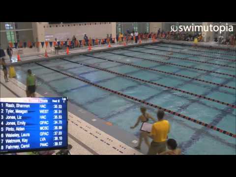 Girls 11-12 100 Meter Butterfly Timed Final Heat 6
