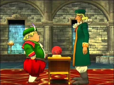 91 Dragon Quest 8 Cut-scene - Prince Charmles Presents The Argon Heart To Clavius