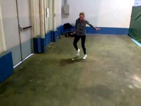 Justine Henin Academy_Speed drills with Sonya Zhuk, TE-14 Les Petits As, Tarbes France.