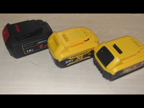 Тест дешевых аккумуляторов для 18В инструмента Dewalt с Алиэкспресс