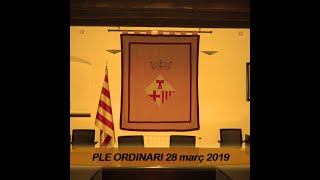 Sessió Ple Ajuntament Sant Antoni de Vilamajor el 28 de març de 2019