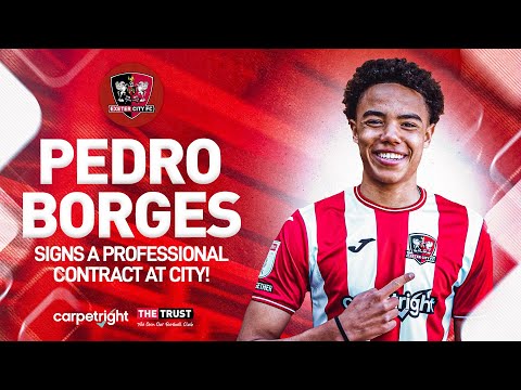 💬 Pedro Borges on signing a pro contract | Exeter City Football Club