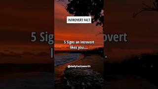 5 Signs An Introvert Likes you #shorts #psychologyfacts #subscribe
