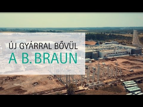 A B. Braun gyöngyösi beruházása madártávlatból