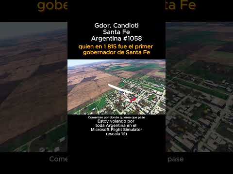 Gobernador Candioti, Santa Fe desde el Microsoft Flight Simulator #gobernadorcandioti #santafe