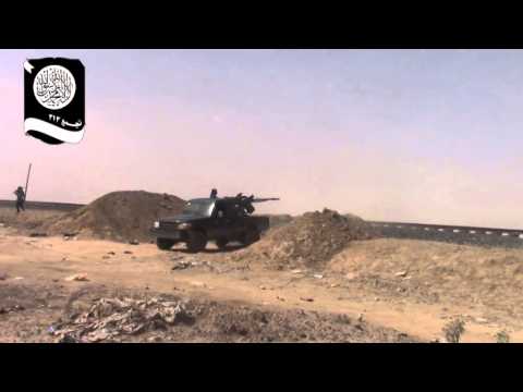 استهداف مقرات تنظيم داعش برشاش 14.5  في ريف دير الزور الشرقي من قبل جيش الإخلاص