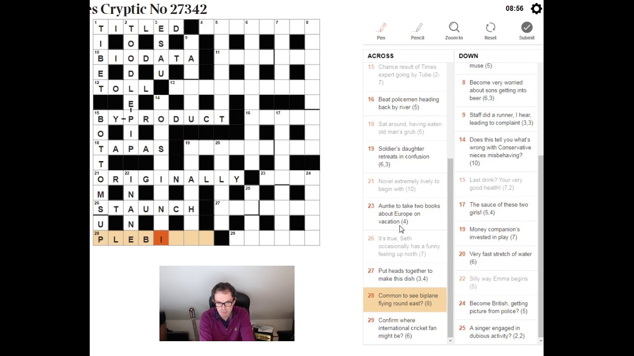 Dissecting The Times Prize Cryptic Crossword