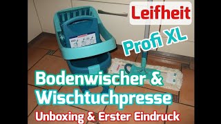 Leifheit Profi XL cotton plus Bodenwischer + Profi XL Wischtuchpresse [Unboxing & Erster Eindruck]