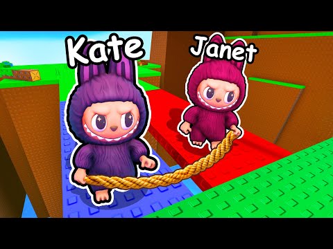 2-Player Chained Together Labubu Obby