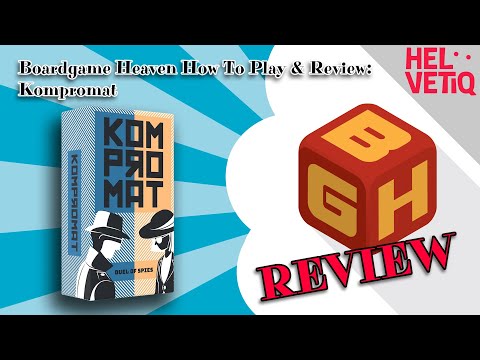 Boardgame Heaven How To Play & Review 164: Kompromat (Helvetiq)
