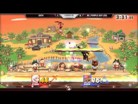 Smash 4 Versus Weekly 11/12/15 - Losers R8 - Dath (Robin) vs Purple Guy (Sheik)