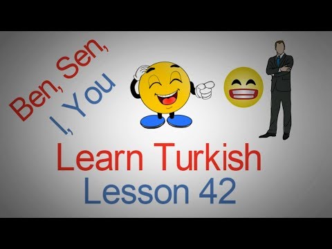 Learn Turkish Lesson 42 - The Turkish Pronouns