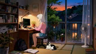 Luna's Nighttime code session 🌙 Relaxing Lofi Beats for Study & Focus 💻 Cozy Midnight Vibes