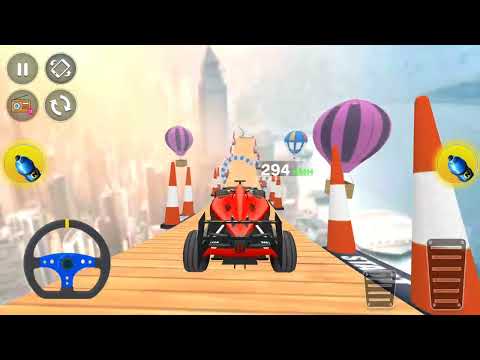 Formula Car Stunt - New Car Unlocked - Red Formula Driving Impossible Stunts - Android Gameplay