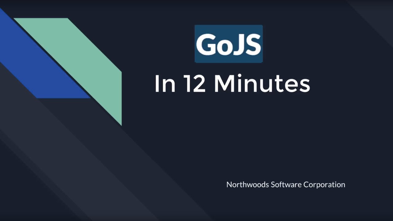 GoJS in 12 Minutes: JavaScript Diagramming Library Tutorial