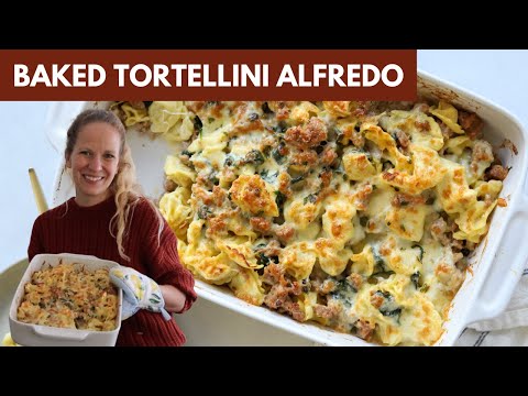 Baked Tortellini Alfredo Casserole | The Ultimate Comfort Meal