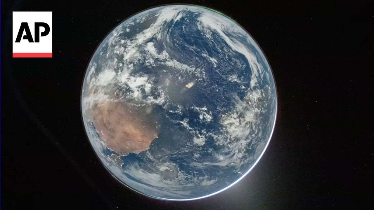 Artemis II astronaut captures photo of Earth from inside Orion capsule