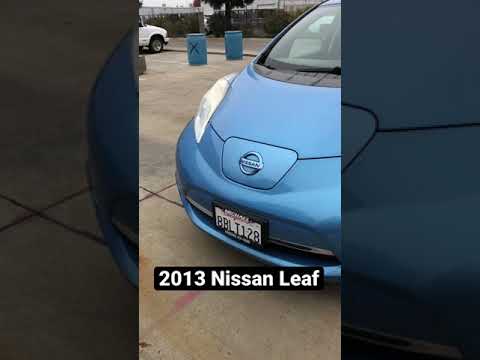 2013 Nissan Leaf all electric vehicle, these older ones get about 100 miles per charge.