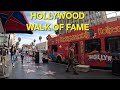 Hollywood Blvd Walk of Fame - Los Angeles, California | Walking Tour | [4K]