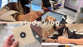 study vlog 🌷 | intense revision, shooting, conference and more!