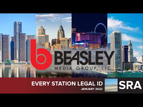 Beasley Media Group Every Station Legal ID (January 2022)