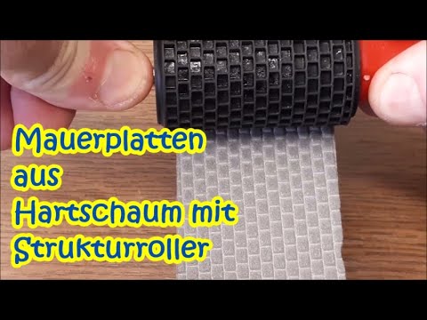 Modelleisenbahn Spur N  - Mauerplatten aus Hartschaum - nicht nur in Leipzig.München.Hamburg