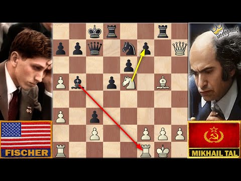 17-ogodišnji FIŠER  protiv PRVAKA SVETA  | Centralna Partija Olimijade 1960 | FISCHER - TAL |