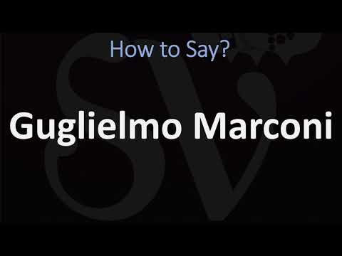 Part of a video titled How to Pronounce Guglielmo Marconi? (CORRECTLY) - YouTube