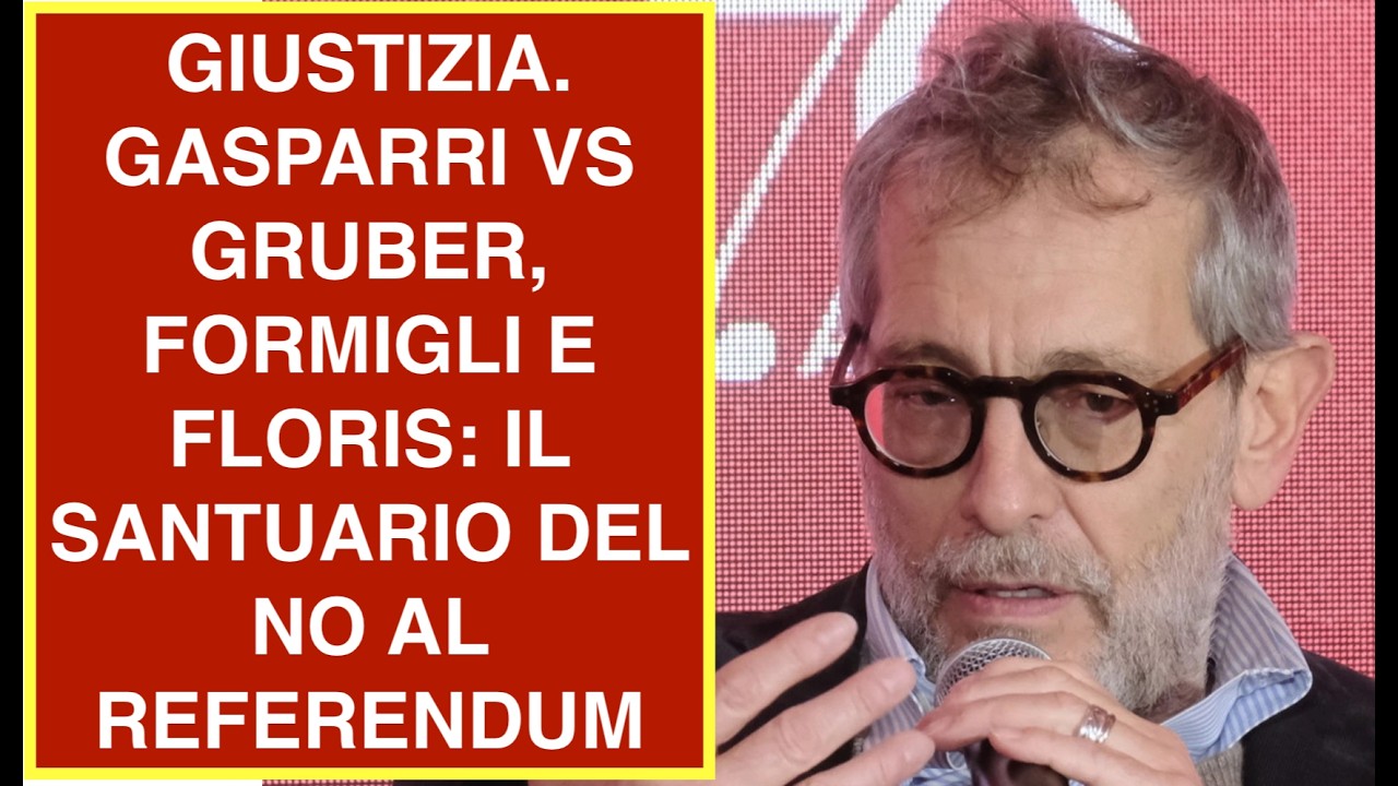 GIUSTIZIA. GASPARRI VS GRUBER, FORMIGLI E FLORIS: IL SANTUARIO DEL NO AL REFERENDUM