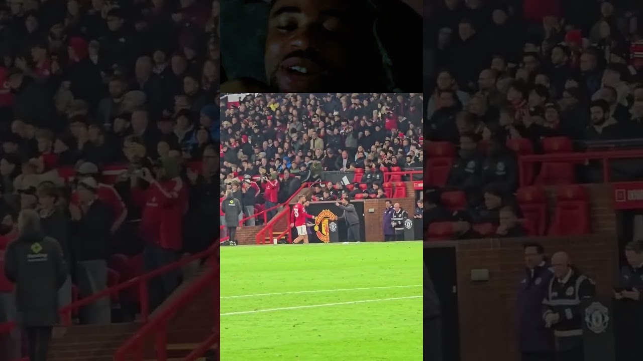 I wonder what Luke Shaw and Amorim said to each other when Shaw came off 😆