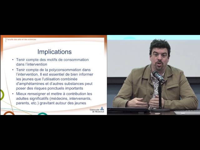 Conférence ISS: «Usage de stimulants chez des jeunes québécois à des fins de performance, d&rsquo;amaigrissement ou pour d&rsquo;autres motifs»