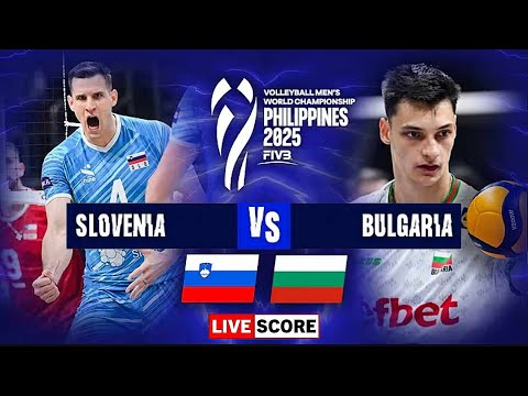FIVB Volleyball Men's World Championship Live │ SLOVENIA vs BULGARIA │ Live Score Update