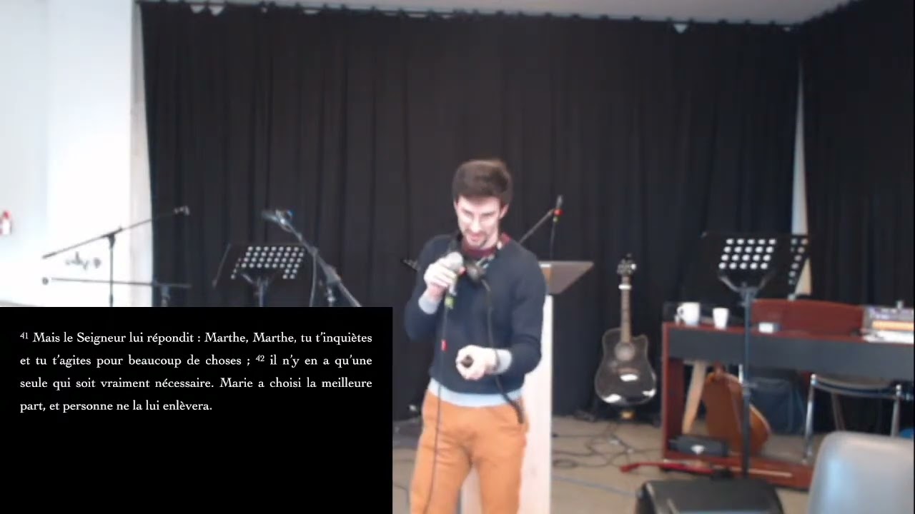 “Écoutons Jésus avant tout !” (Luc 10.38-42)