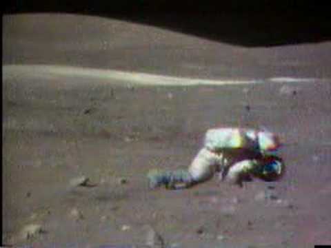 Apollo 16 EVAs 2 (falling down on the Moon)