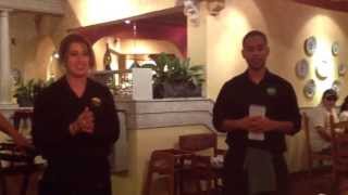 Happy Birthday song done by Olive Garden staff.. Vilma .. For one miss sweat 16 Jordan Jackson...