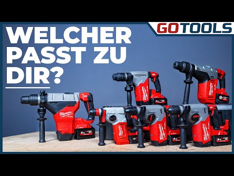 Gewaltige Power! Alle neuen Milwaukee SDS-Plus M18 Akku-Bohrhämmer im Überblick! Inkl. Verlosung