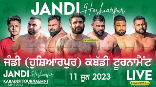 Jandi (Hoshiarpur) Kabaddi Tournament 11 June 2023
