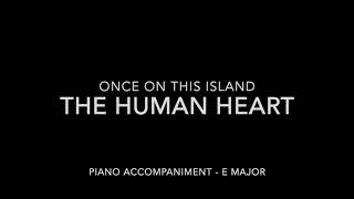 The Human Heart - Once On This Island - Piano Accompaniment with LYRICS