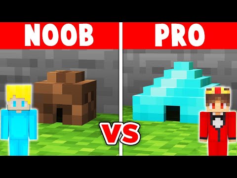 Minecraft NOOB vs PRO: SICHERSTES KLEINSTES HAUS BAU CHALLENGE