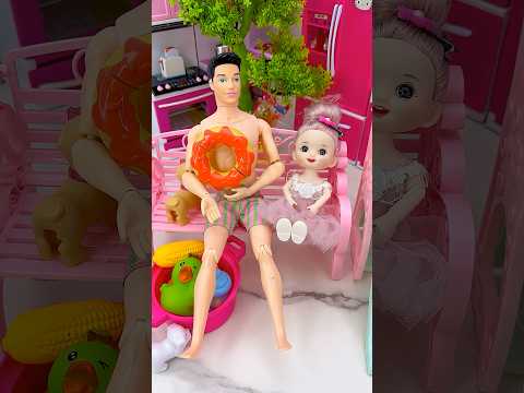 Satisfying With Unboxing Doll Slide Toys, ASMR Video #shorts