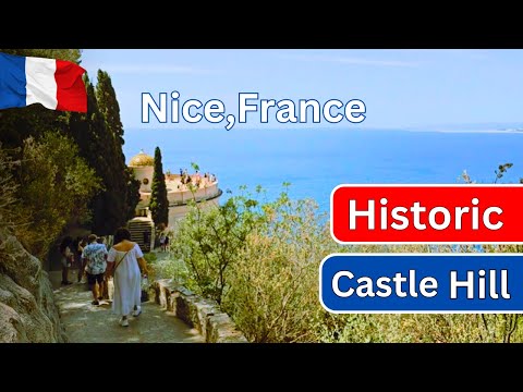 Historic Castle Hill in Nice France | 4K Walking Tour