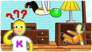 ¡ME ESCONDO EN EL TECHO DE LA CASA SECRETA! EL ESCONDITE EN EL MUNDO DE PLASTILINA DE MINECRAFT
