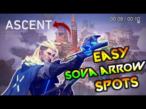 5 EASY TO REMEMBER SOVA ARROW SPOTS on *ASCENT* | Valorant Guide