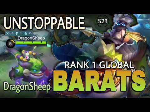 Broken Tanky Jungler!! Barats Best Build 2021 | Top 1 Global Barats Gameplay by DragonSheep - MLBB