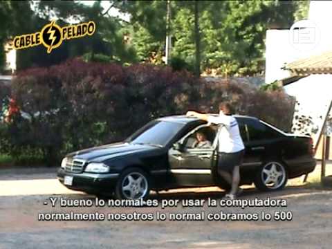 Cámara oculta de Cable Pelado a Celina Gracia - Canal 13