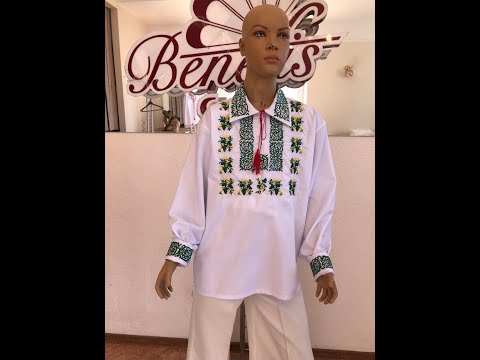 Молдавская национальная рубашка J 0382(6045) - video 2