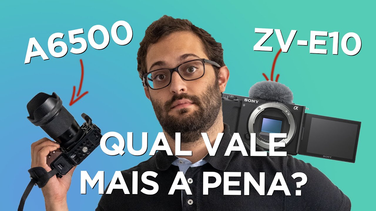 Sony ZV-E10 enfrenta A6500: 2021 é melhor que 2016?
