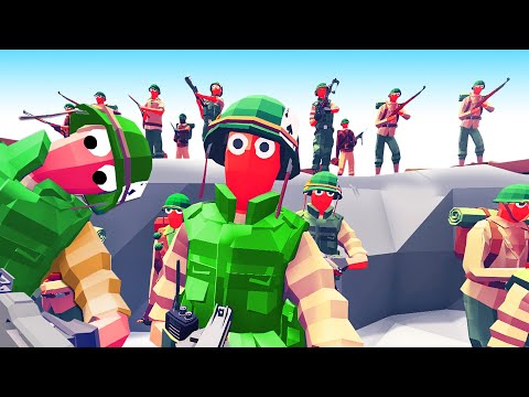 EPIC TRENCH BATTLES On The BEST MAPS! - Totally Accurate Battle Simulator TABS