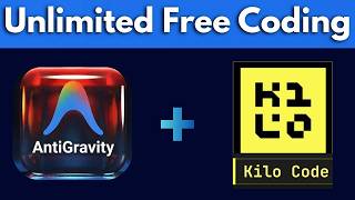 Unlimited Free Vibe Conding in AntiGravity using KiloCode